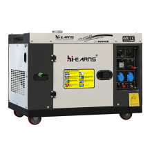 Venta caliente DG8500SE 6.5kW 8KVA Generador diesel enfriado por aire con ruedas de 4 pulgadas